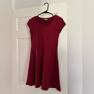 Prince & Fox Deep Red Knit Dress